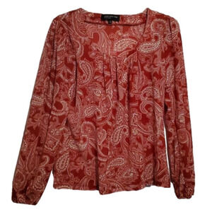Jones New York Signature Women's Long Sleeve Blouse Size Small